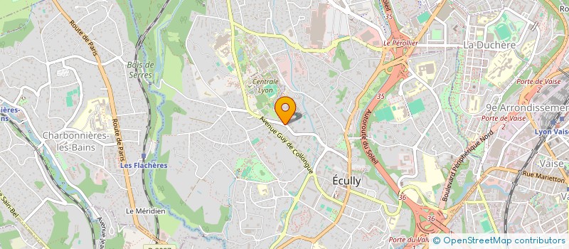 localisation de l'entreprise MONSIEUR BERNARD CASTELLANI  ECULLY