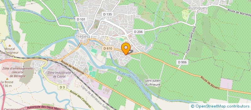 localisation de l'entreprise MONSIEUR BERNARD CATHALA  TREBES