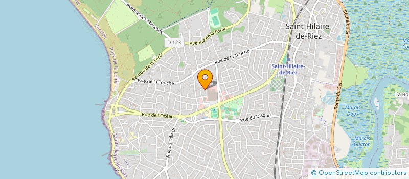 localisation de l'entreprise MONSIEUR BERNARD CATINEAU  SAINT-HILAIRE-DE-RIEZ