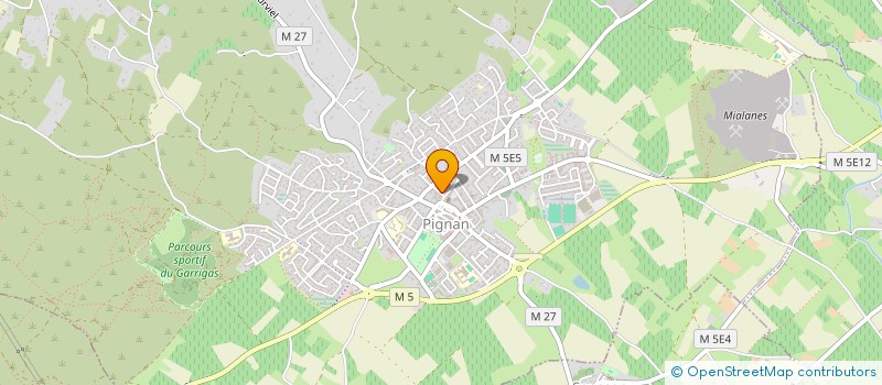 localisation de l'entreprise MONSIEUR BERNARD CAUCAT  PIGNAN