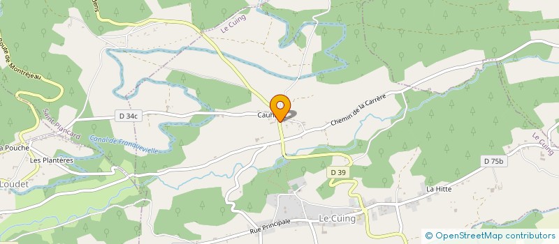 localisation de l'entreprise MONSIEUR BERNARD CAUHAPE  LE CUING