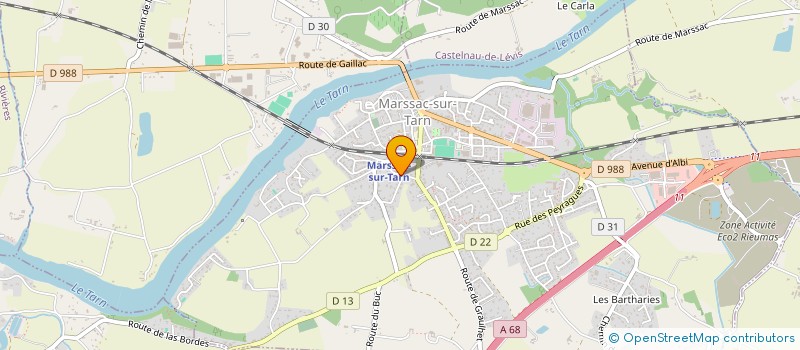 localisation de l'entreprise MONSIEUR BERNARD CAUSSE  TERSSAC