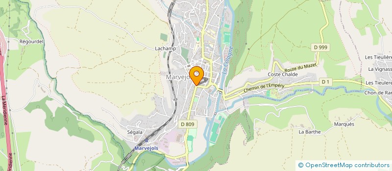 localisation de l'entreprise MONSIEUR BERNARD CAVALIER  MARVEJOLS