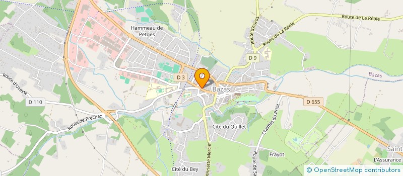 localisation de l'entreprise MONSIEUR BERNARD CAZAUVIEILH  BAZAS