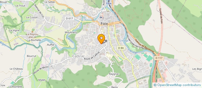 localisation de l'entreprise MONSIEUR BERNARD CAZEAUX à FOIX