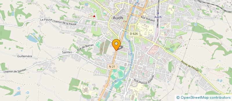 localisation de l'entreprise MONSIEUR BERNARD CAZEMAGES à AUCH