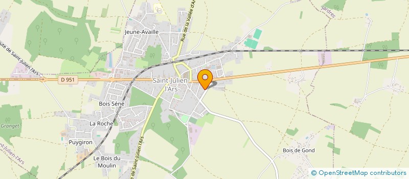 localisation de l'entreprise MONSIEUR BERNARD CERCLET  SAINT JULIEN L'ARS