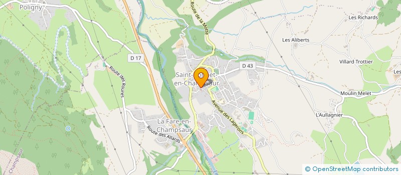 localisation de l'entreprise MONSIEUR BERNARD CHABAUD à SAINT-BONNET-EN-CHAMPSAUR
