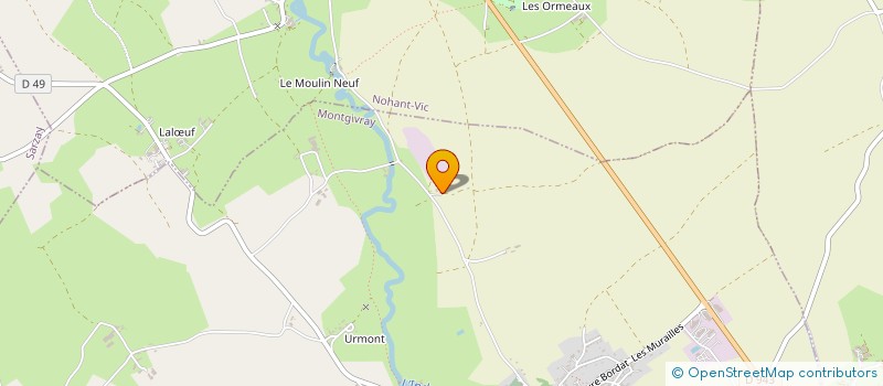 localisation de l'entreprise MONSIEUR BERNARD CHABENAT à MONTGIVRAY