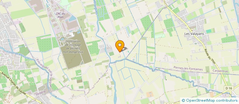 localisation de l'entreprise MONSIEUR BERNARD CHABERT  ENTRAIGUES-SUR-LA-SORGUE