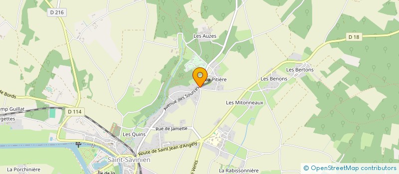 localisation de l'entreprise MONSIEUR BERNARD CHABOT  SAINT-SAVINIEN