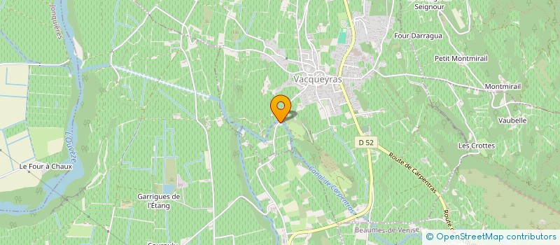 localisation de l'entreprise MONSIEUR BERNARD CHABRAN  VACQUEYRAS