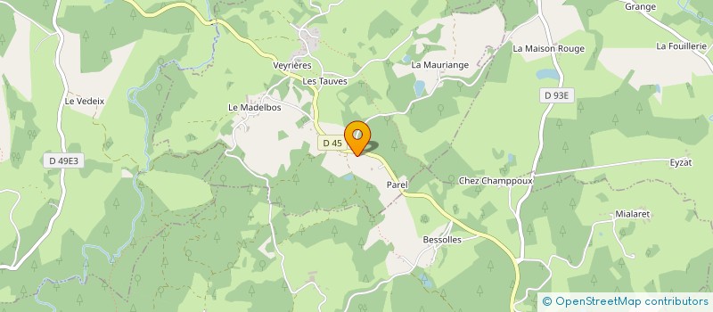 localisation de l'entreprise MONSIEUR BERNARD CHADEYRON à VEYRIERES