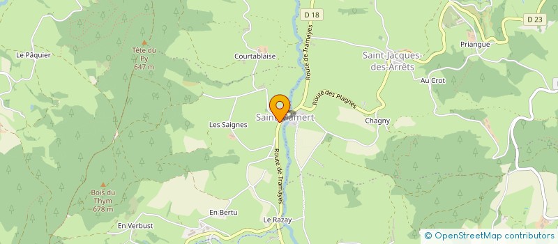 localisation de l'entreprise MONSIEUR BERNARD CHAGNY à DEUX-GROSNES