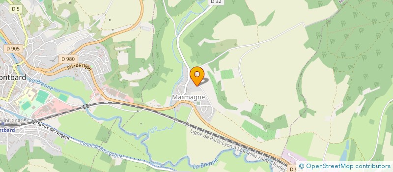 localisation de l'entreprise MONSIEUR BERNARD CHALOPIN  MARMAGNE