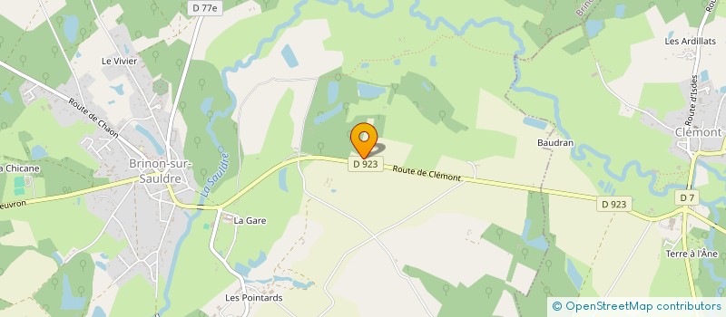 localisation de l'entreprise MONSIEUR BERNARD CHAMAILLARD  BLANCAFORT