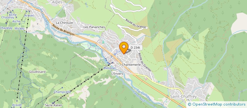 localisation de l'entreprise MONSIEUR BERNARD CHAMBAUD  SAINT-CHAFFREY