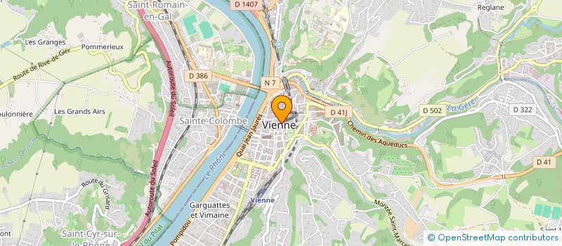 localisation de l'entreprise MONSIEUR BERNARD CHAMBON à VIENNE
