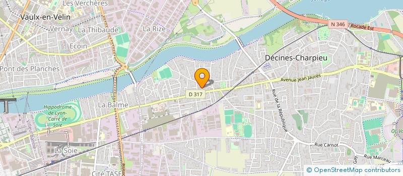 localisation de l'entreprise MONSIEUR BERNARD CHAMBON  DECINES-CHARPIEU