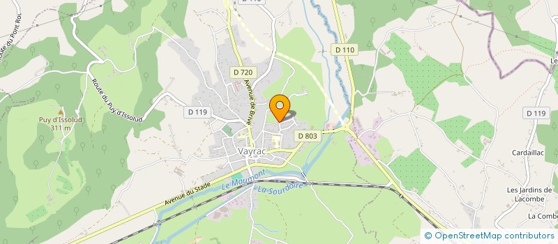 localisation de l'entreprise MONSIEUR BERNARD CHAMBON  VAYRAC