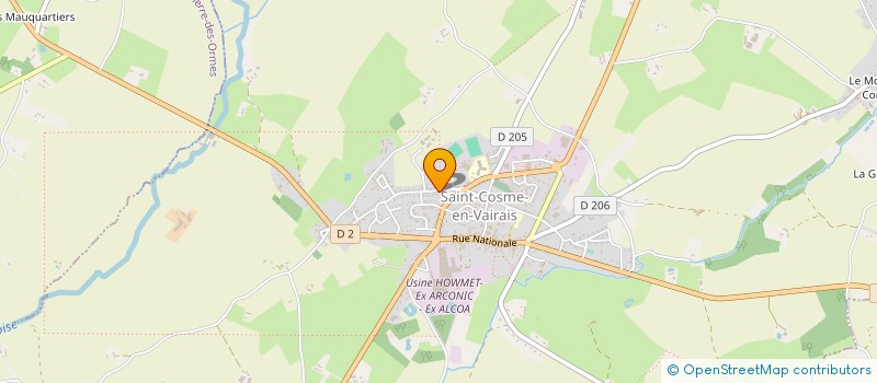 localisation de l'entreprise MONSIEUR BERNARD CHAMPCLOU  SAINT-COSME-EN-VAIRAIS