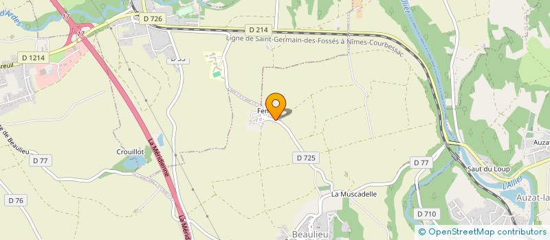 localisation de l'entreprise MONSIEUR BERNARD CHAMPROUX à BRASSAC-LES-MINES