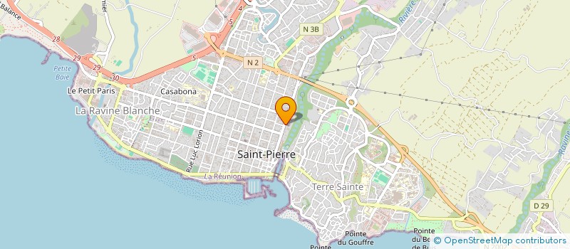 localisation de l'entreprise MONSIEUR BERNARD CHANE-TENG à SAINT-PIERRE