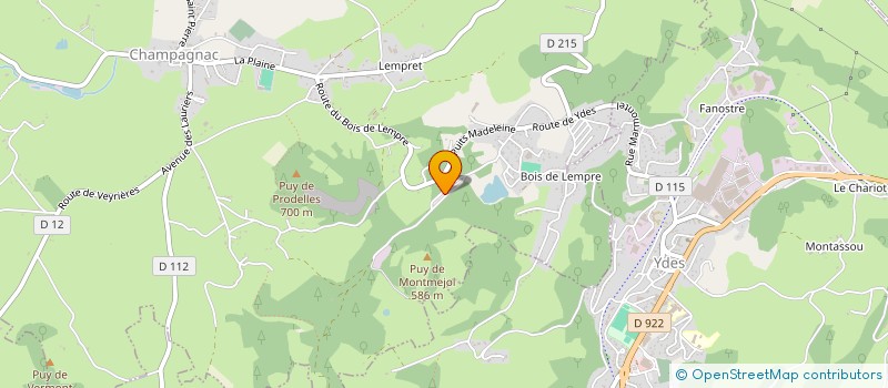 localisation de l'entreprise MONSIEUR BERNARD CHANSON à CHAMPAGNAC