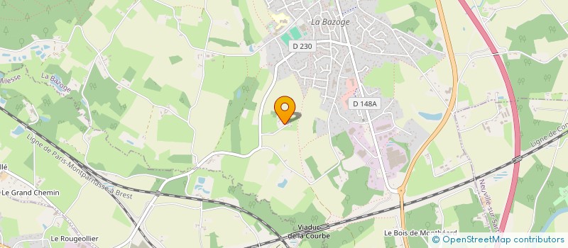 localisation de l'entreprise MONSIEUR BERNARD CHAPERON  LA BAZOGE