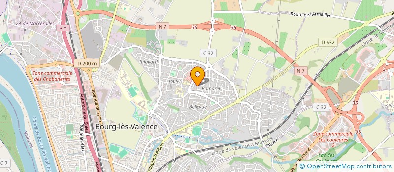 localisation de l'entreprise MONSIEUR BERNARD CHAPON à BOURG-LES-VALENCE