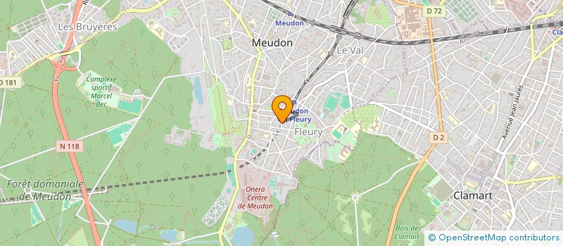 localisation de l'entreprise MONSIEUR BERNARD CHAPPELLLET  MEUDON