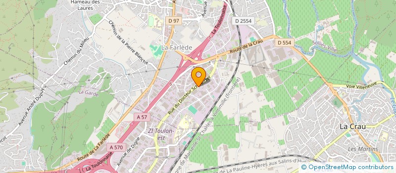 localisation de l'entreprise MONSIEUR BERNARD CHAPUS  LA FARLEDE