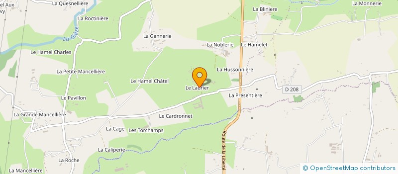 localisation de l'entreprise MONSIEUR BERNARD CHARDRON  PERCY-EN-NORMANDIE