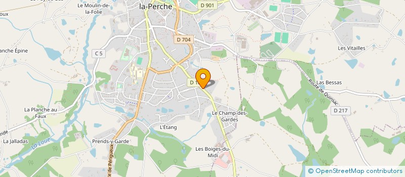 localisation de l'entreprise MONSIEUR BERNARD CHARENTON à SAINT-YRIEIX-LA-PERCHE