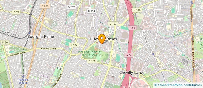 localisation de l'entreprise MONSIEUR BERNARD CHARLES  L'HAY-LES-ROSES