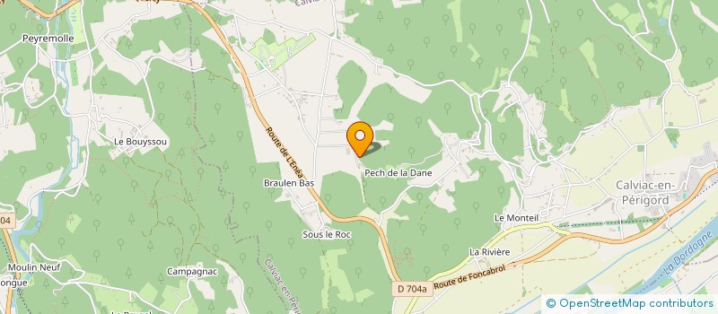 localisation de l'entreprise MONSIEUR BERNARD CHARLES  CALVIAC-EN-PERIGORD