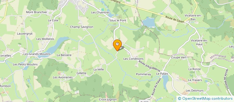 localisation de l'entreprise MONSIEUR BERNARD CHARNAY  GIBLES