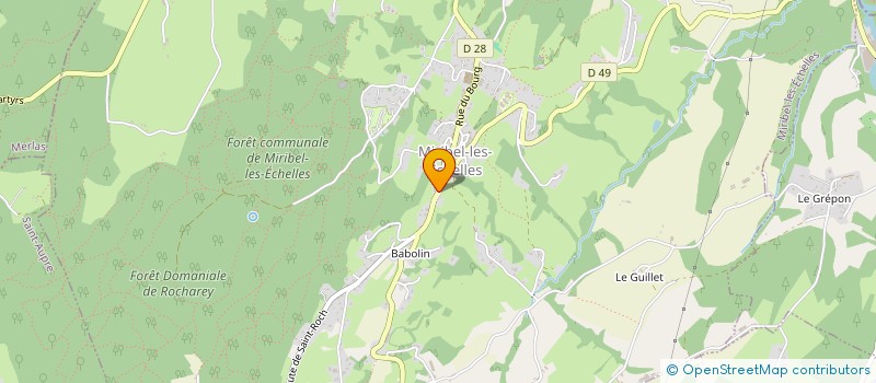 localisation de l'entreprise MONSIEUR BERNARD CHARPENAY  MIRIBEL-LES-ECHELLES