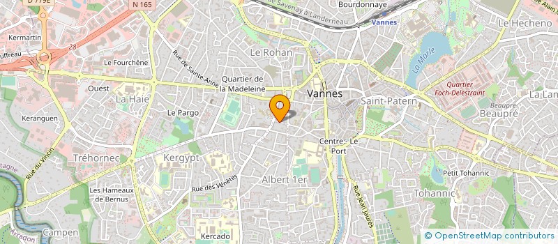 localisation de l'entreprise MONSIEUR BERNARD CHARPENTIER à VANNES