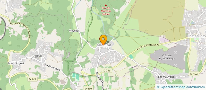 localisation de l'entreprise MONSIEUR BERNARD CHARPENTIER  SAINT-BONNET-PRES-RIOM