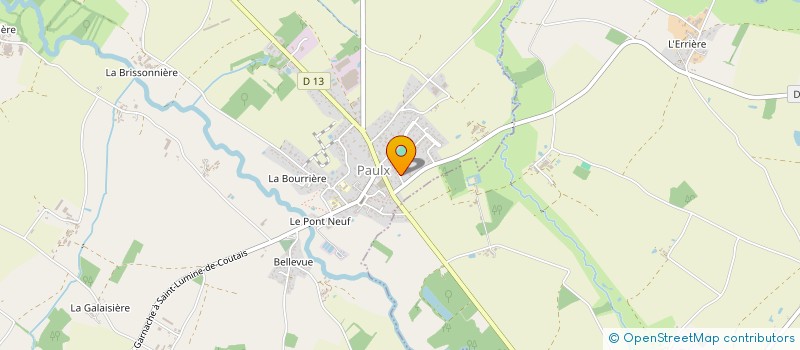 localisation de l'entreprise MONSIEUR BERNARD CHARRIER  PAULX