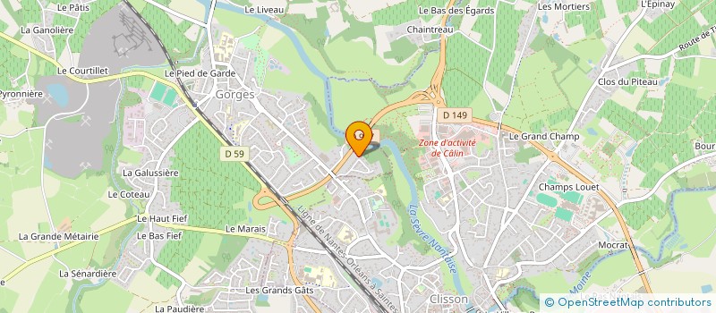 localisation de l'entreprise MONSIEUR BERNARD CHARTON  BOUSSAY