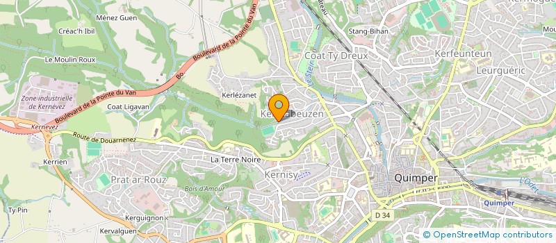 localisation de l'entreprise MONSIEUR BERNARD CHARTON à QUIMPER