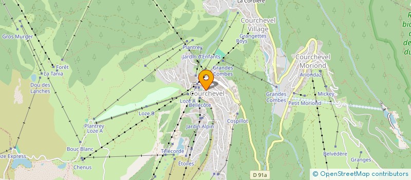 localisation de l'entreprise MONSIEUR BERNARD CHARVIN à COURCHEVEL