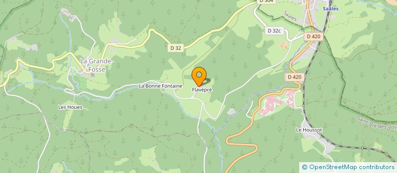 localisation de l'entreprise MONSIEUR BERNARD CHASSAGNOU  LA GRANDE-FOSSE