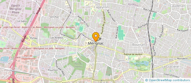 localisation de l'entreprise MONSIEUR BERNARD CHASSAIGNE  MERIGNAC