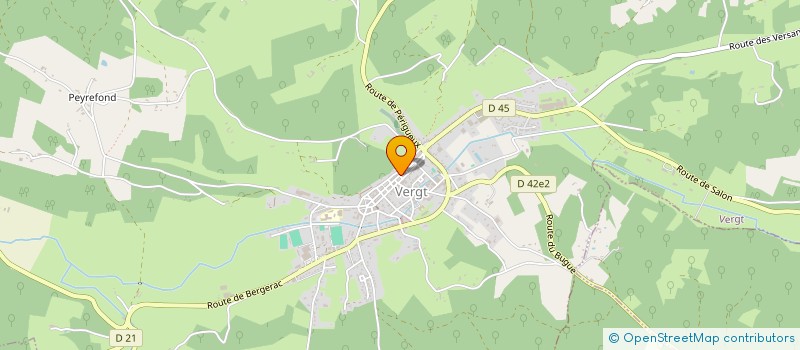 localisation de l'entreprise MONSIEUR BERNARD CHATEAU  VERGT