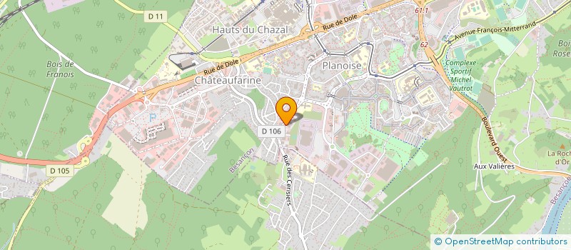 localisation de l'entreprise MONSIEUR BERNARD CHAUTEMPS à BESANCON