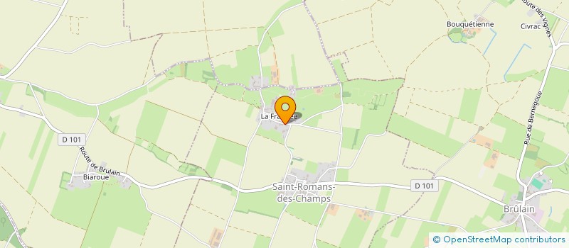 localisation de l'entreprise MONSIEUR BERNARD CHAUVEAU  SAINT-ROMANS-DES-CHAMPS