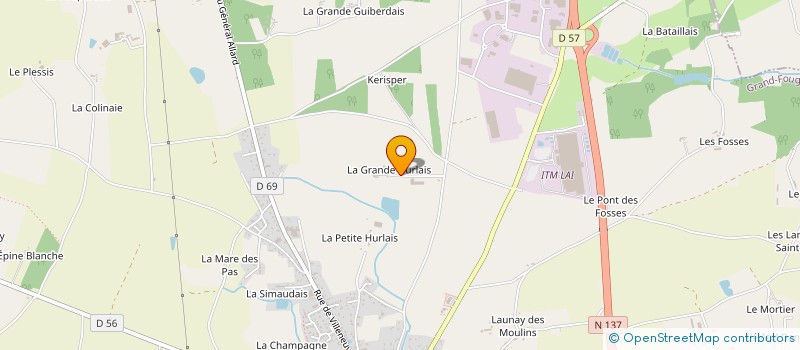 localisation de l'entreprise MONSIEUR BERNARD CHAUVIN à GRAND-FOUGERAY